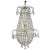 Hollywood Regency Crystal Chandelier For Sale - Image 9 of 9