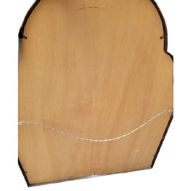 Monumental Hammered Gold Arched Moorish Pagoda Carvers Guild Style Hollywood Regency Wall Mirrors- A Pair For Sale - Image 10 of 12