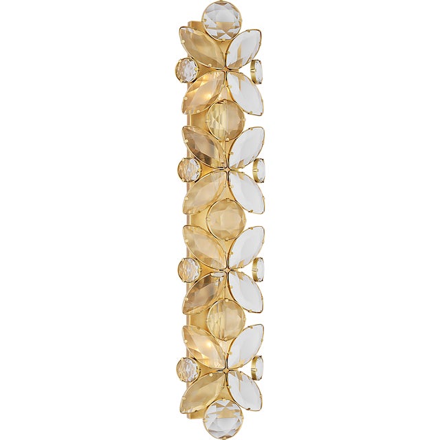 Lloyd 33" Sconce in Soft Brass with Crystal Designer: kate spade new york Finish: Soft Brass Height: 33.25" Width: 7.25"...