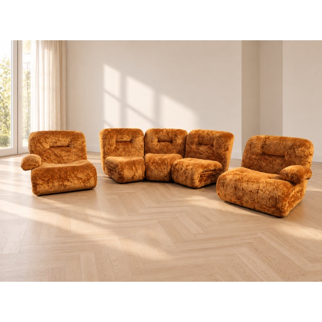 Vintage Space Age Modular Sofa, 1970s For Sale - Image 4 of 11