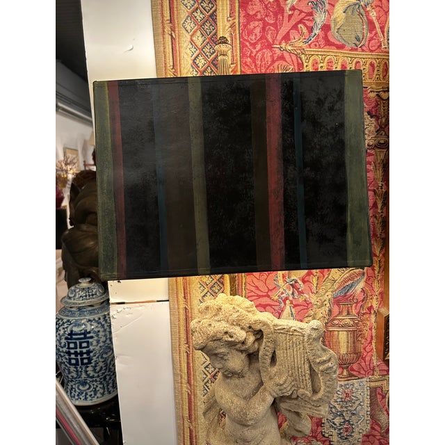 1950s Antique Cement Putti Table Lamps With Custom Wood Bases- A Pair For Sale - Image 5 of 9