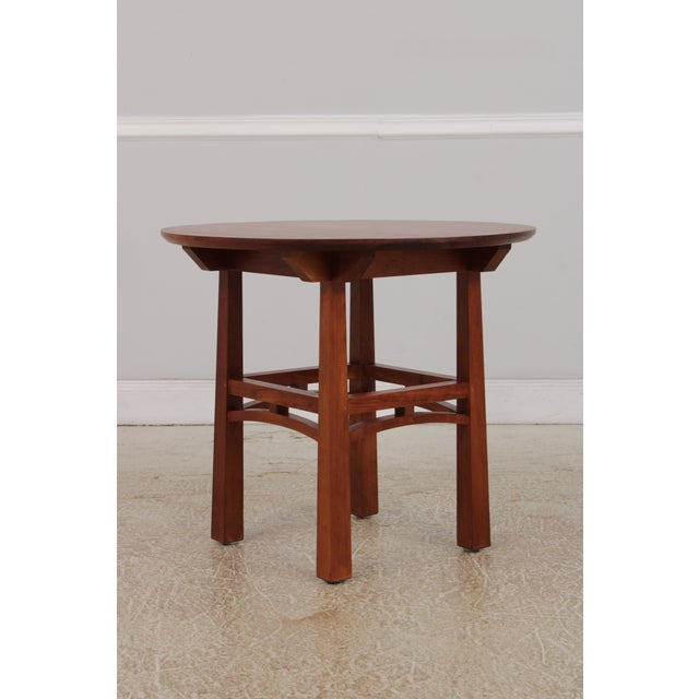 Arts & Crafts Thomas Moser Cherry Round Lamp Table For Sale - Image 3 of 14
