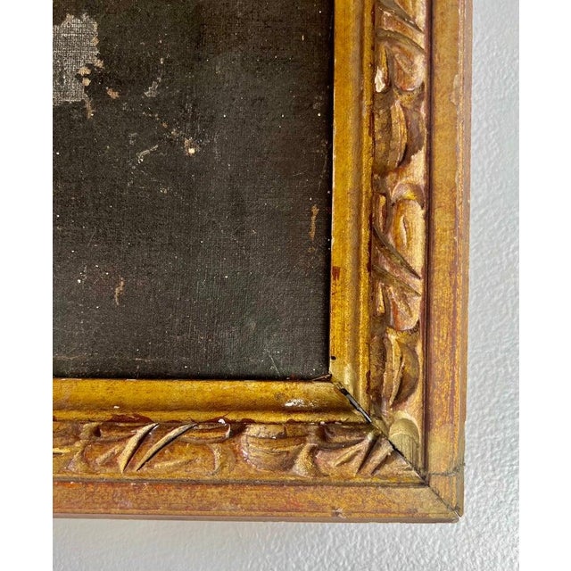 19th Century Continental Oil on Canvas With Putti in Giltwood Frame For Sale In Los Angeles - Image 6 of 15