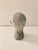 Contemporary Modern Contemporary Faux Stone Gray Head Sculpture For Sale - Image 3 of 8