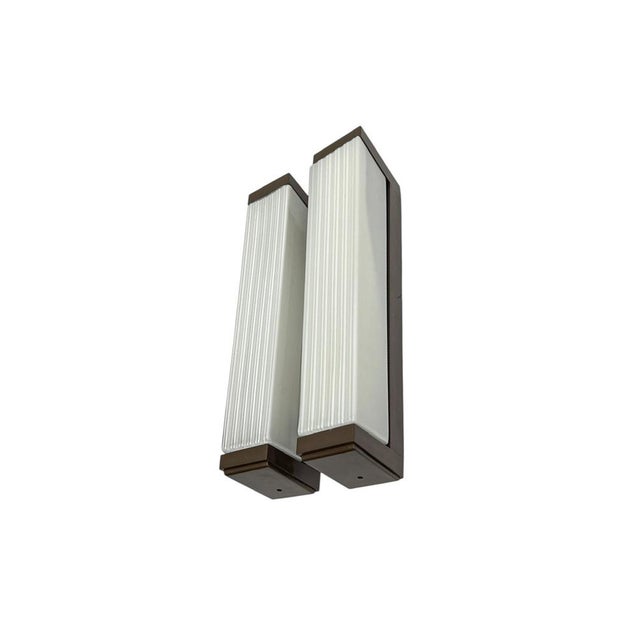 Mid-Century Modern Mid-Century Textured Glass Wall Lights from Herda, 1960s, Set of 2 For Sale - Image 3 of 18