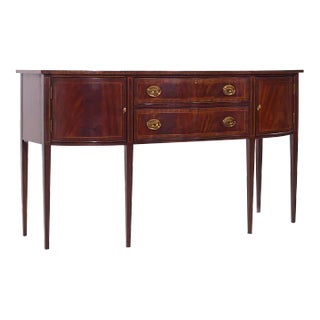 Henkel Harris Hepplewhite Style Inlaid Mahogany Sideboard For Sale