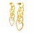 Modern 1990s Pair of 18k Gold Diamond Heart Cascade Chandelier Earrings, 3 Carats For Sale - Image 3 of 13
