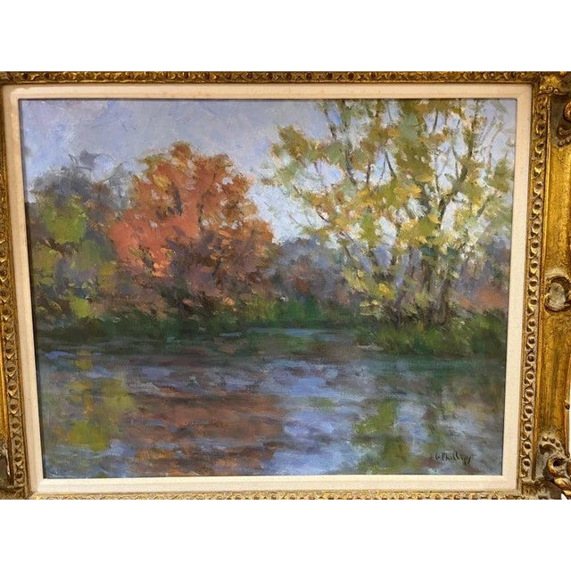 Wood Impressionist Plein Air Signed Philips For Sale - Image 7 of 18