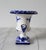 Vintage Portuguese Blue and White Ceramic Urn-Shaped Vase For Sale - Image 4 of 9