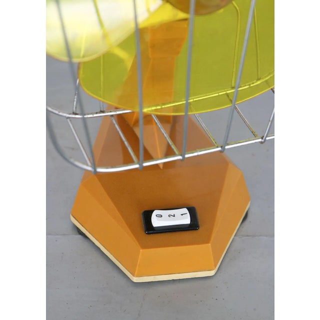 Small Mid-Century Italian Fans, Set of 2 For Sale - Image 10 of 18