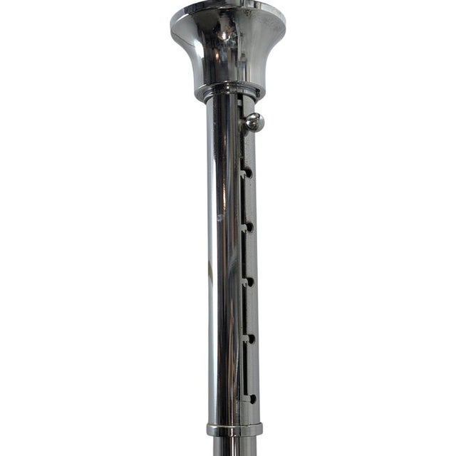 Vintage Chromed Steel Pendant Lamp with 8 Lights, 1970s For Sale - Image 3 of 8