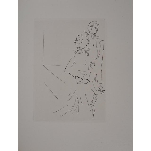 Jean Cocteau, The Ball of Count d'Orgel, The Count and His Wife, Original Engraving For Sale - Image 5 of 5