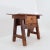 Brutalist Spanish Chestnut Side or Bedside Table, 18th Century For Sale - Image 3 of 14