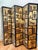 Hollywood Regency 1970s Chinese Six-Panel Carved Gold Lacquered Coromandel Screen For Sale - Image 3 of 12