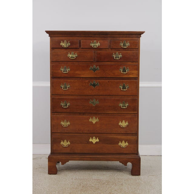Age: Approx: 20 Years Old Details: Cherry Bracket Feet Dovetailed Drawer Construction High Quality Construction Large...