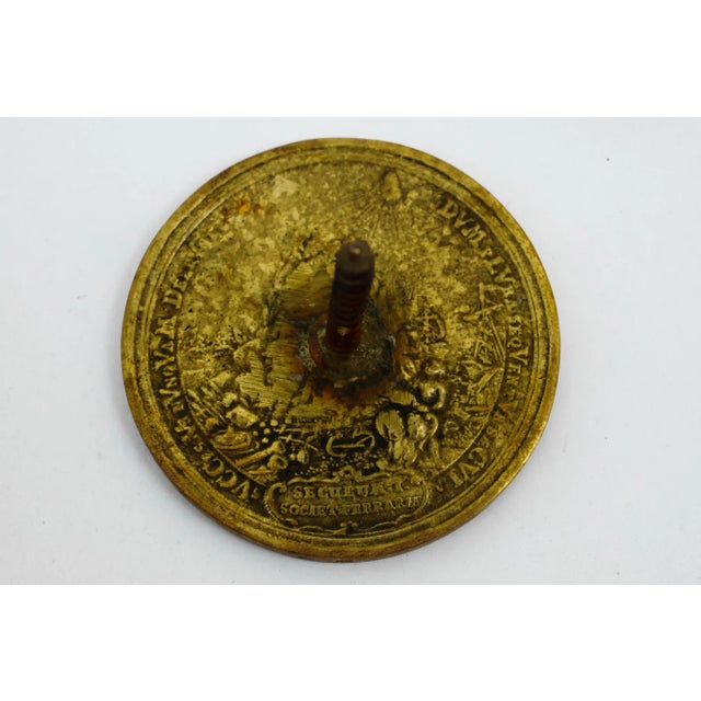 Brass Coin Bottle Stopper by Carl Auböck, Austria, 1950s For Sale - Image 9 of 11