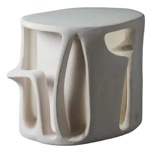 White Earthenware Table by Kseniya Kravtsova, 2024