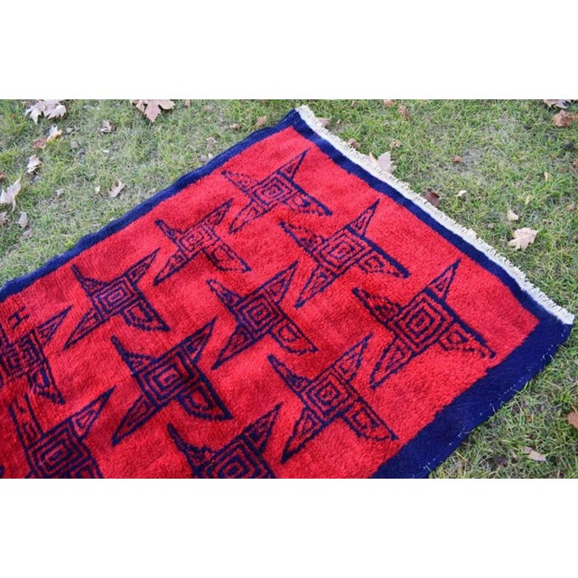 Vintage Angora Mohair Tulu Rug 3'9'' X 5'12'' For Sale - Image 4 of 11