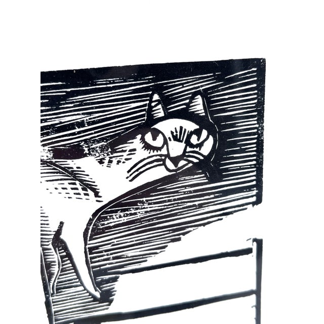 1970s Gerhard Marcks, The Little Cats, Woodcut For Sale - Image 5 of 14