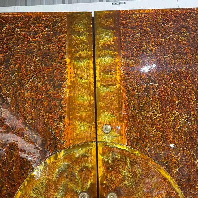 Pair of Large 1980s Sunburst Doors by Alan Weiss For Sale - Image 10 of 12
