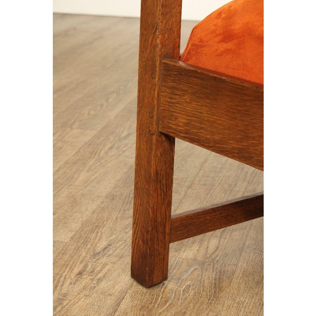 Brown Limbert Antique Mission Oak Armchair For Sale - Image 8 of 12