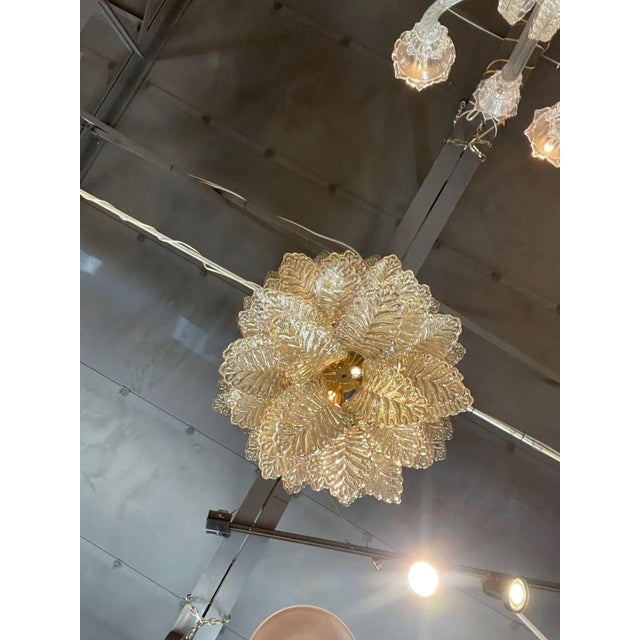 Modern Waterfall Murano Glass Chandelier With "Fume " Colored Glass For Sale In Dallas - Image 6 of 8