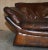 Low Mid-Century Modern Brown Leather Sofa For Sale - Image 13 of 17