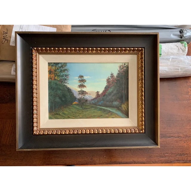 Traditional Original Oil Painting, "Passage Way" by Artist Hall For Sale - Image 3 of 5