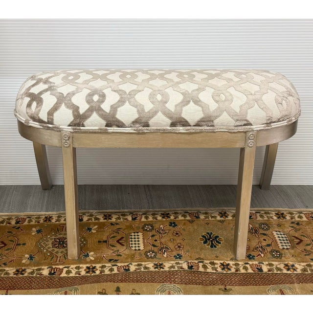 Design Plus Gallery presents a Demi-Lune Bench Seat of French Design. The nicely appointed bench will do well up against a...