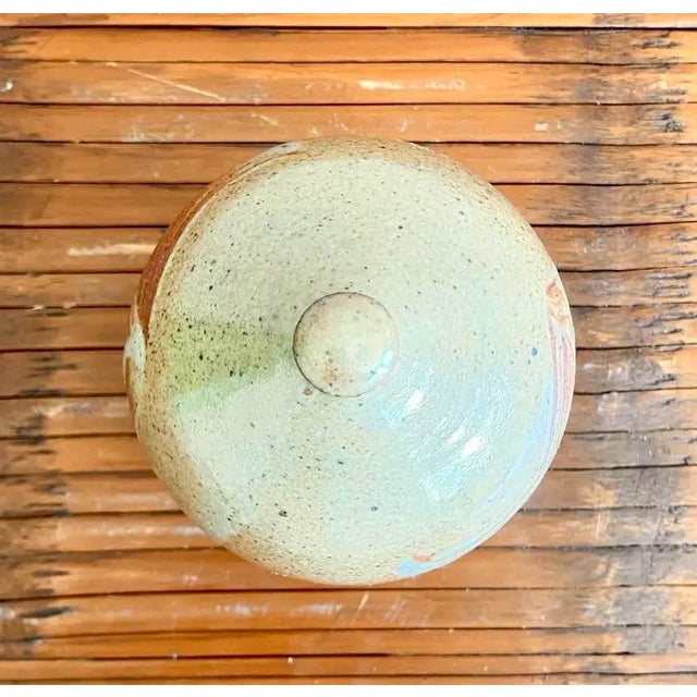 Late 20th Century Vintage Boho Studio Pottery Vase For Sale - Image 5 of 5