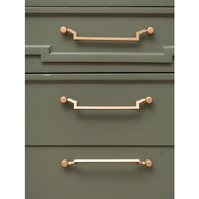 Mid 20th Century Sage Green Vintage Dresser For Sale In Los Angeles - Image 6 of 12