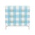 A playful raffia chest in a charming blue and white plaid that makes us smile. Three drawers with gold leaf handles....