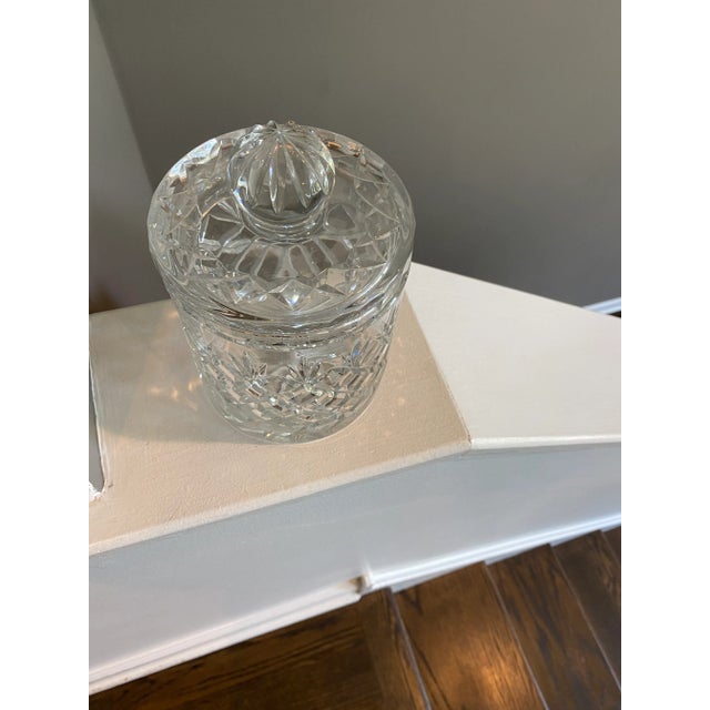1920s 1920s Traditional Cut Glass Covered Biscuit Jar For Sale - Image 5 of 7