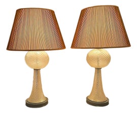 Example of Mid-Century Modern Murano Glass Lamps