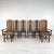 Dimensions: H 47.7” x W 18.5” x D 21” x SH 18.5” Armchair - H 47.7” x W 23.7” x D 22” x SH 18” Set of 8 Vintage Brutalist...
