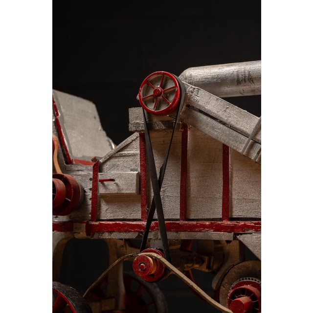 Industrial 1920s–1930s j.i. Case Wooden and Cast-Iron Thresher Salesman Sample For Sale - Image 3 of 11