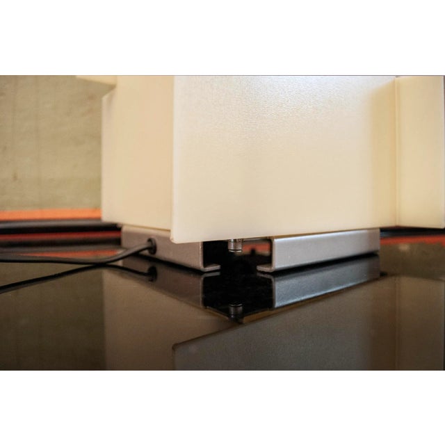 Acrylic Glass Table Lamp with Metal Base from Foscarini, Italy, 1990s For Sale - Image 6 of 7