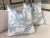 Mid-Century Modern Thibaut “Antilles Toile“ in Spa Blue Pillows- a Pair For Sale - Image 3 of 3
