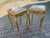1990s French Louis XVI Gold Pink Marble Side Tables Pair For Sale - Image 13 of 17