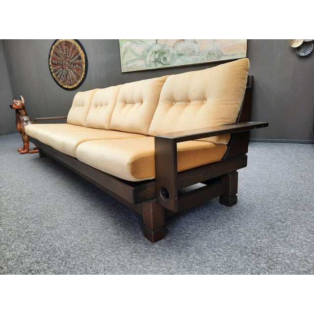 Brutalist Four-Seater Sofa by Klaus Rausch, 1960s For Sale - Image 4 of 18