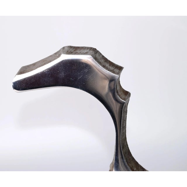 Curtis Jere Abstract Stainless Steel Dinosaur Sculpture For Sale - Image 4 of 9