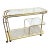 Hollywood Regency Expandable Brass and Glass Bar Cart by Milo Baughman for Dia For Sale