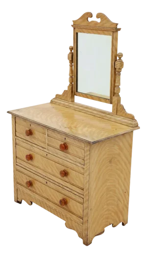 Antique Scumble Glazed Dressing Table, 1900s