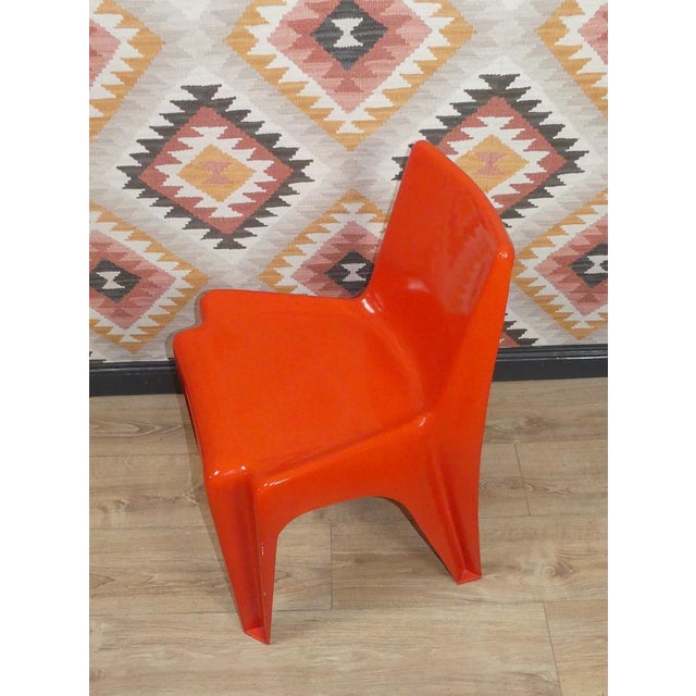 Set of B1171 Stacking Chairs by Helmut Bätzner for Bofinger, 1970s For Sale - Image 6 of 14