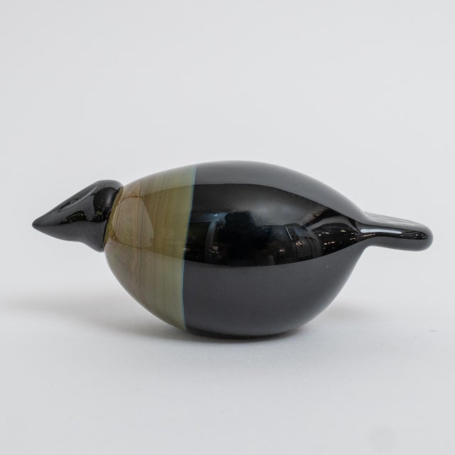 Oiva Toikka for Nuutajärvi Crow Mouth Blown Art Glass Bird – Finland For Sale - Image 4 of 8