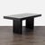 West Elm West Elm Modern Black Dining Set With Bench and Two Chairs For Sale - Image 4 of 9