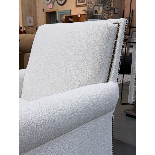 Lillian August Shelley Bouclé Lounge Chair For Sale In New York - Image 6 of 12
