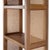Mesa 24 in. W x 72 in. H Cane and Wood 4 Tier Open Back Etagere Bookcase, Natural & Cane For Sale In Chicago - Image 6 of 7