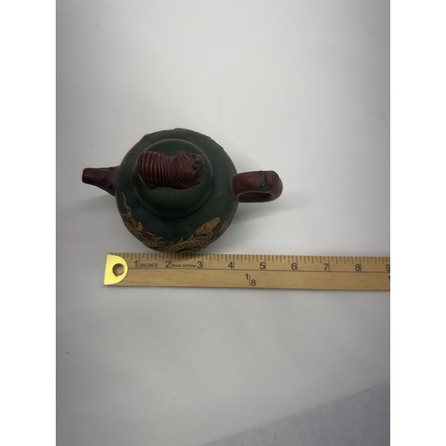 Vintage Chinese Yixing Zisha Clay Teapot and Tea Set With Original Fitted Box - 10 pcs For Sale - Image 13 of 17