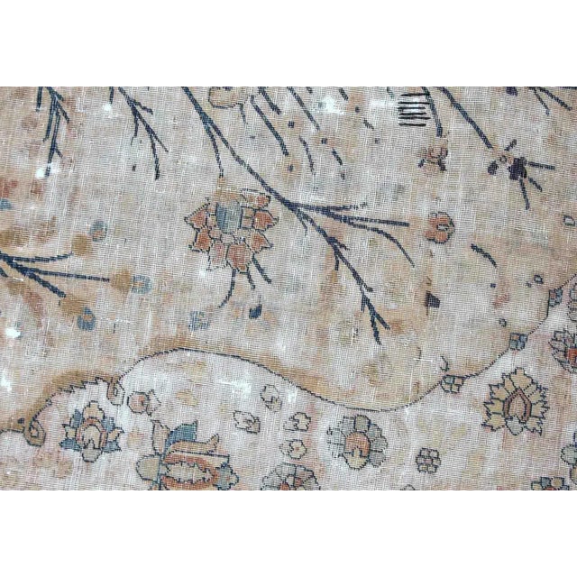 Beige 1880s Antique Handmade Prayer Indo-Moktasham Rug 4' X 6'2" For Sale - Image 8 of 10